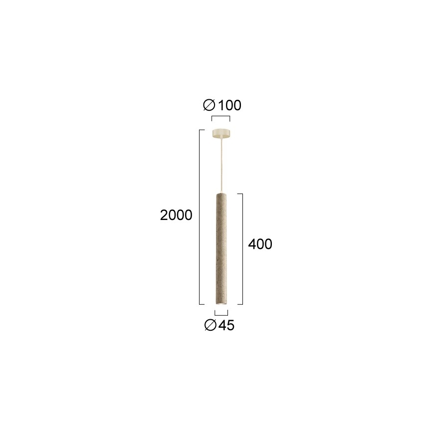 LED-Pendelleuchte an Kabel LEONARD LED/7W/230V beige