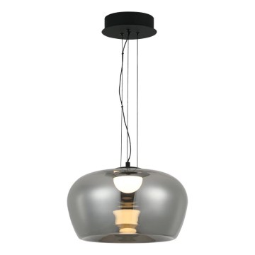 LED-Pendelleuchte an Kabel NADIA LED/20W/230V rauchfarben/schwarz