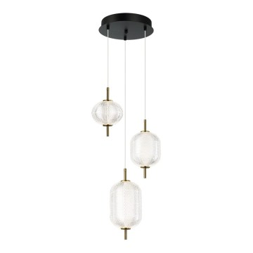 LED-Pendelleuchte an Kabel PELLUCID LED/20W/230V Bronze/Schwarz