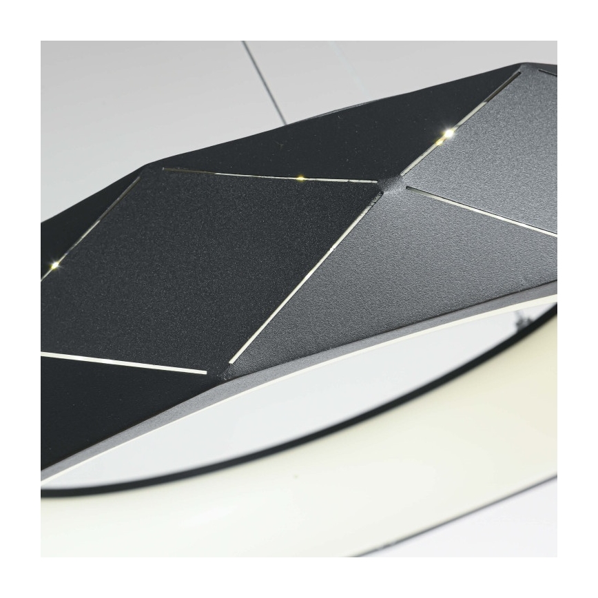 LED-Pendelleuchte an Kabel REUS LED/36W/230V 4000K Ø 61 cm schwarz