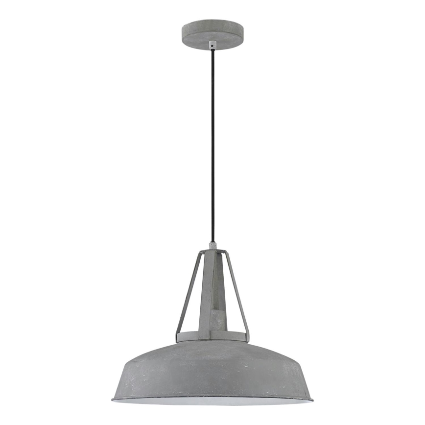 LED-Pendelleuchte an Kabel RYAN 1xE27/60W/230V grau