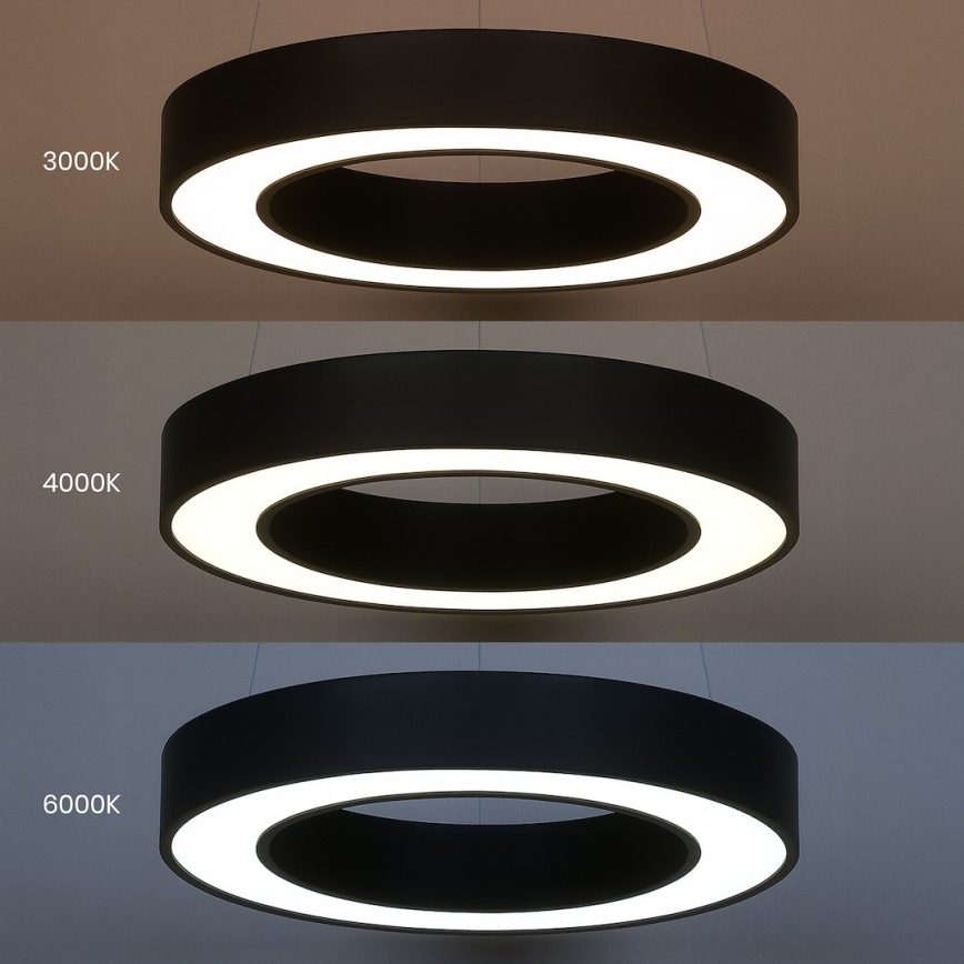 LED-Pendelleuchte an Kabel UNION LED/40W/230V 3000/4000/6500K Ø 40 cm schwarz