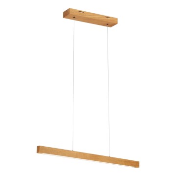 LED-Pendelleuchte an Kabel VERDE, 18 W, 230 V, 3000 K, 76 cm, Eiche