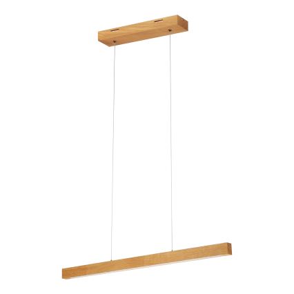 LED-Pendelleuchte an Kabel VERDE, 18 W, 230 V, 3000 K, 76 cm, Eiche