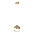 LED-Pendelleuchte an Kabel ZIREA LED/7W/230V goldfarben