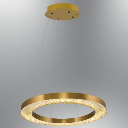 LED-Pendelleuchte an Seil JESI LED/85W/230V 3000K Ø 80 cm bronzefarben
