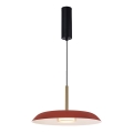 LED-Pendelleuchte an Seil NUDO LED/11W/230V 3000/4000/6000K rot