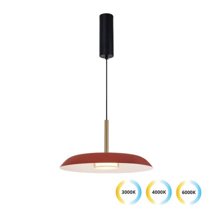 LED-Pendelleuchte an Seil NUDO LED/11W/230V 3000/4000/6000K rot