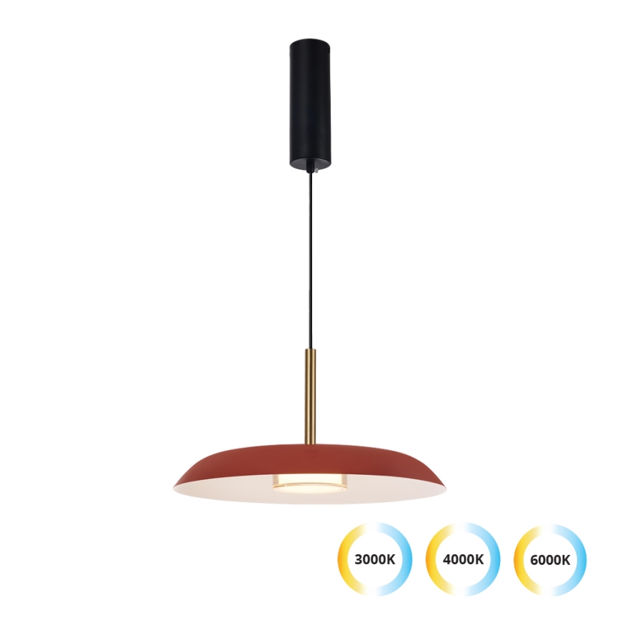 LED-Pendelleuchte an Seil NUDO LED/11W/230V 3000/4000/6000K rot