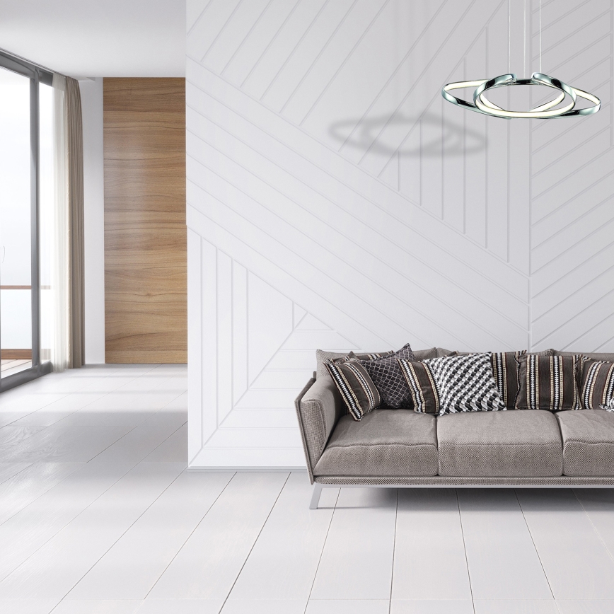 LED-Pendelleuchte an Stahlseil COPERNICUS LED/46W/230V