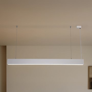 LED-Pendelleuchte an Stahlseil LED/55W/230V 3000/4000/6500K 120 cm weiß