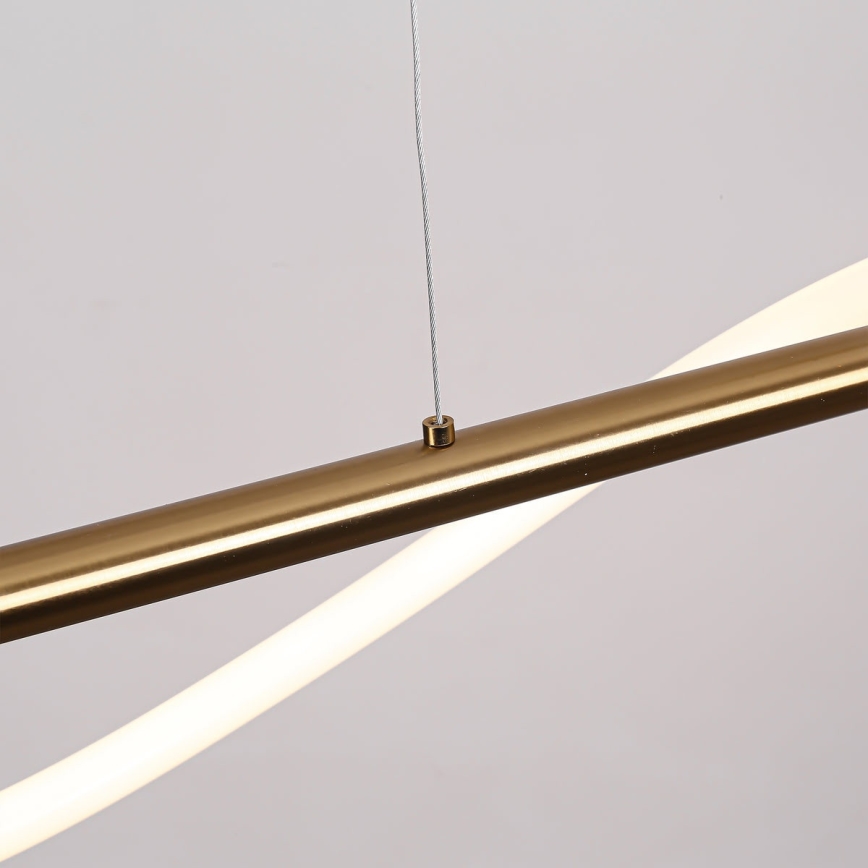 LED-Pendelleuchte an Stahlseil MELECA LED/24W/230V 3000/4000/6000K 100 cm goldfarben