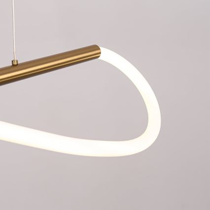 LED-Pendelleuchte an Stahlseil MELECA LED/24W/230V 3000/4000/6000K 100 cm goldfarben