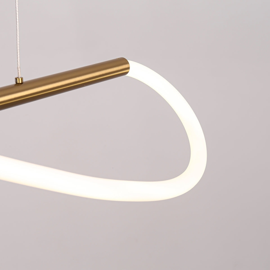 LED-Pendelleuchte an Stahlseil MELECA LED/24W/230V 3000/4000/6000K 100 cm goldfarben