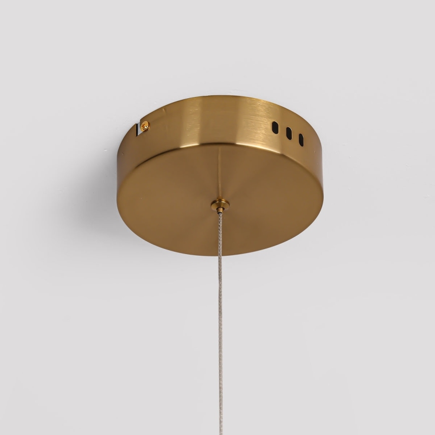 LED-Pendelleuchte an Stahlseil MELECA LED/24W/230V 3000/4000/6000K 100 cm goldfarben