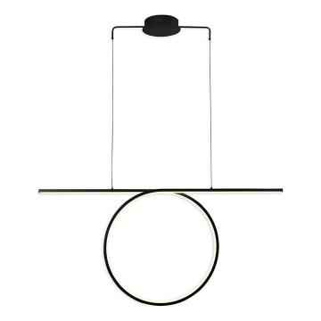 LED-Pendelleuchte an Stahlseil ODETTA LED/42W/230V 4000K schwarz