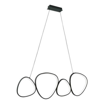 LED-Pendelleuchte an Stahlseil PETRA LED/48W/230V 4000K schwarz