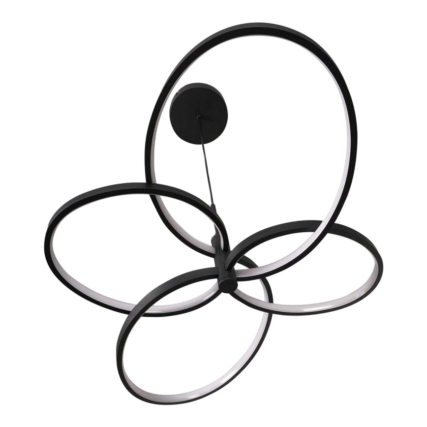 LED Pendelleuchte an Stahlseil RIBBON LED/37W/230V 4000K schwarz