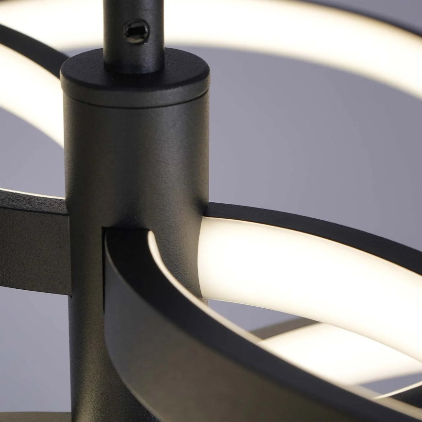 LED Pendelleuchte an Stahlseil RIBBON LED/37W/230V 4000K schwarz