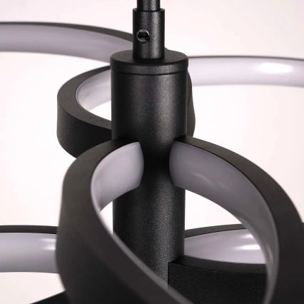 LED Pendelleuchte an Stahlseil RIBBON LED/37W/230V 4000K schwarz