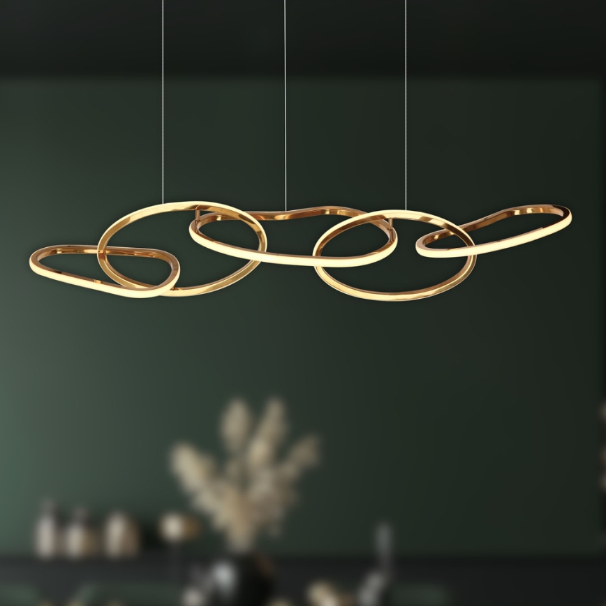 LED-Pendelleuchte ANNELI an Kabel LED/45W/230V 125 cm goldfarben