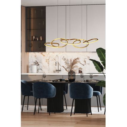 LED-Pendelleuchte ANNELI an Kabel LED/45W/230V 125 cm goldfarben