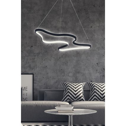 LED Pendelleuchte ARTISAN LED/36W/230V 6500K schwarz