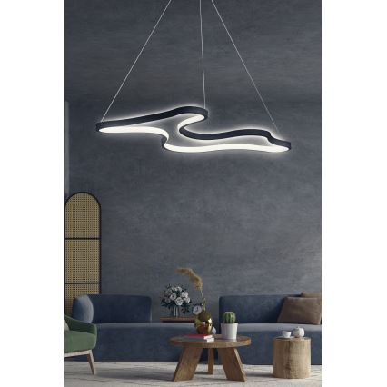 LED Pendelleuchte ARTISAN LED/36W/230V 6500K schwarz