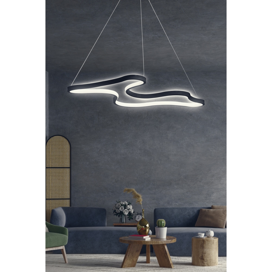 LED Pendelleuchte ARTISAN LED/36W/230V 6500K schwarz