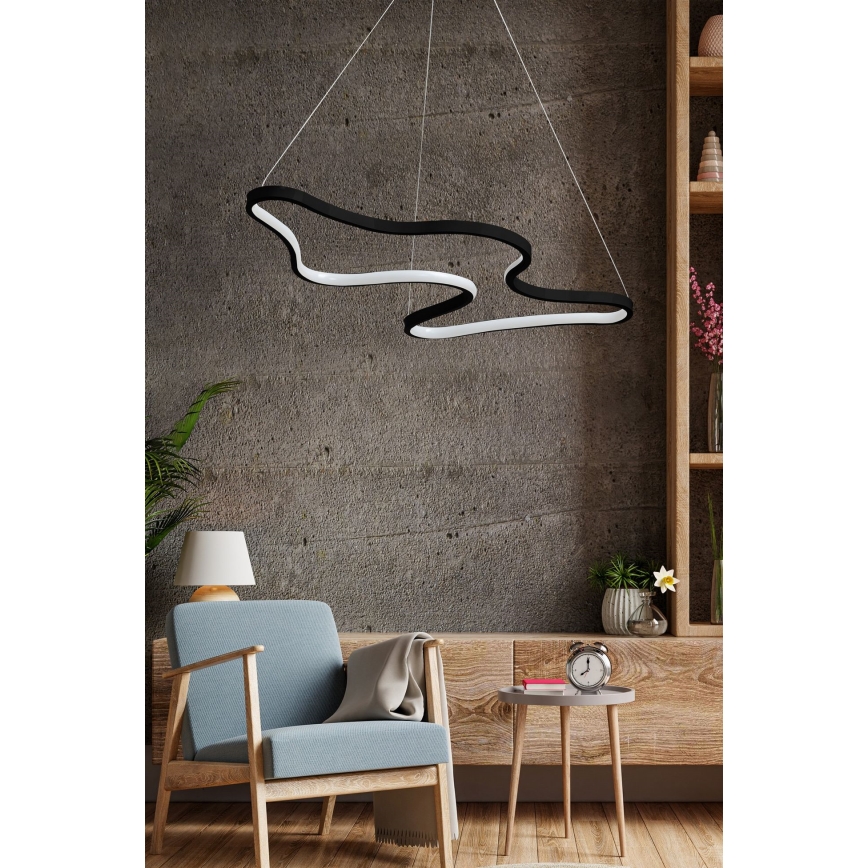 LED Pendelleuchte ARTISAN LED/36W/230V 6500K schwarz