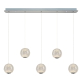LED Pendelleuchte CREMONA 5xLED/5W/230V 3000K matt verchromt