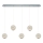LED Pendelleuchte CREMONA 5xLED/5W/230V 3000K matt verchromt