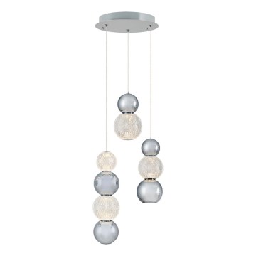 LED Pendelleuchte CREMONA LED/17W/230V 3000K matt verchromt