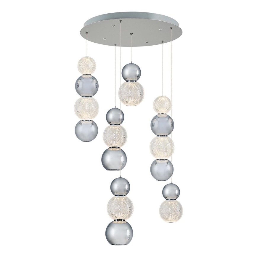 LED Pendelleuchte CREMONA LED/34W/230V 3000K matt verchromt