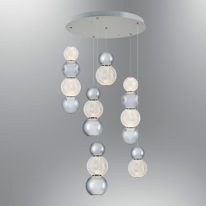 LED Pendelleuchte CREMONA LED/34W/230V 3000K matt verchromt