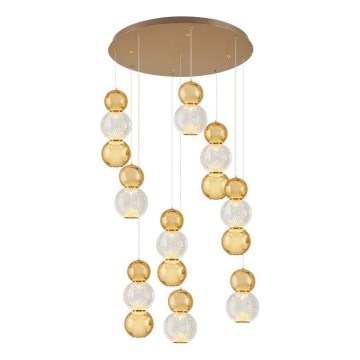 LED Pendelleuchte CREMONA LED/51W/230V 3000K gold