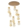 LED Pendelleuchte CREMONA LED/51W/230V 3000K gold