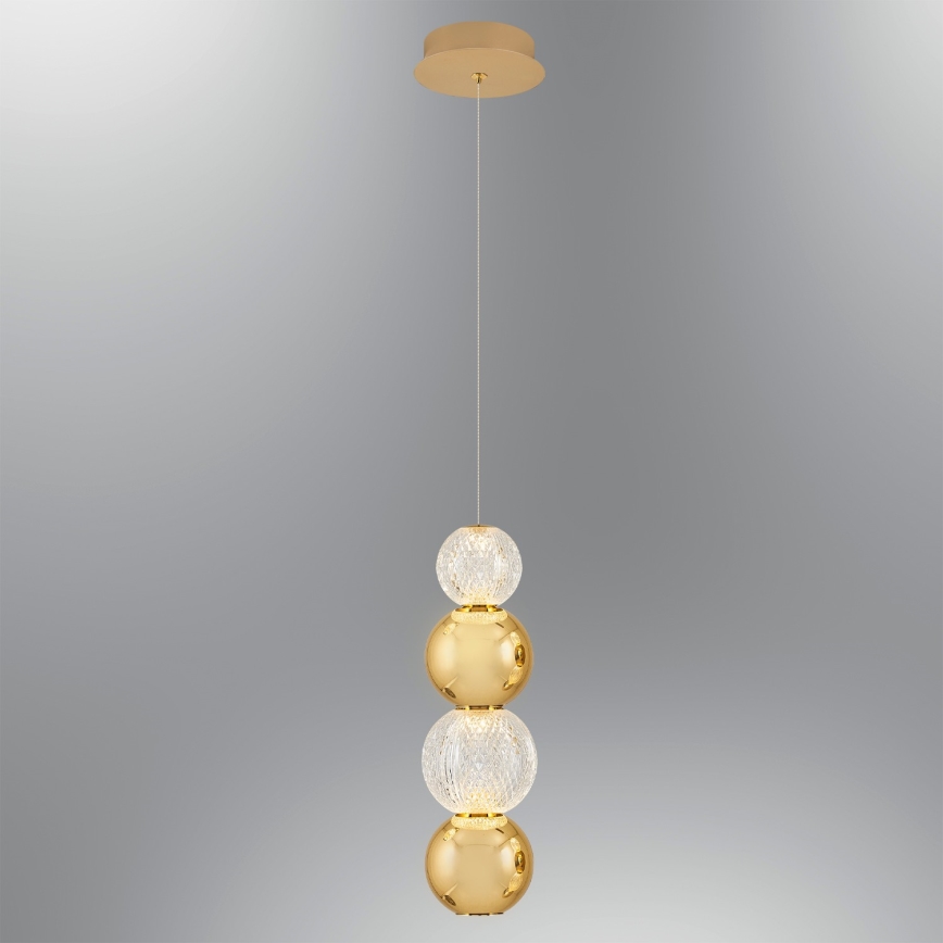 LED Pendelleuchte CREMONA LED/7W/230V 3000K gold