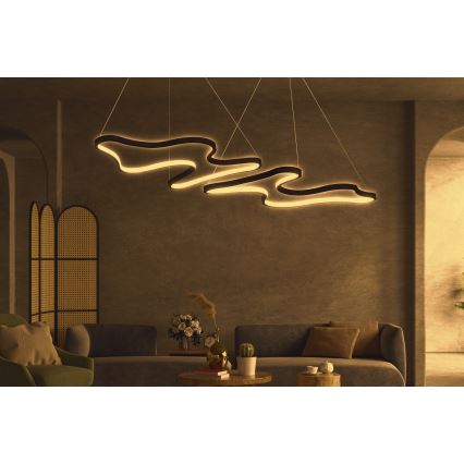 LED Pendelleuchte DUPLE ARTISAN LED/80W/230V 4000K schwarz