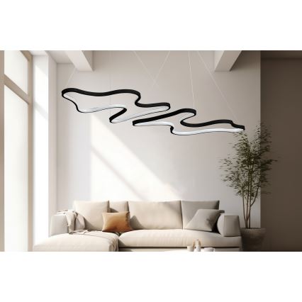 LED Pendelleuchte DUPLE ARTISAN LED/80W/230V 4000K schwarz