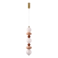 LED-Pendelleuchte FLORES mit Kabel LED/20W/230V gold/orange/braun
