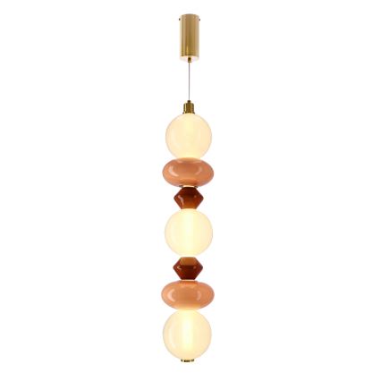 LED-Pendelleuchte FLORES mit Kabel LED/20W/230V gold/orange/braun