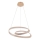 LED-Pendelleuchte GLOW an Kabel, 75 W, 230 V, 4000 K, Ø 60 cm, goldfarben