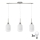 LED Pendelleuchte HARMA 3xE27/60W/230V matt chrom/weiß