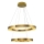 LED Pendelleuchte JESI LED/140W/230V 3000K 100 cm bronze