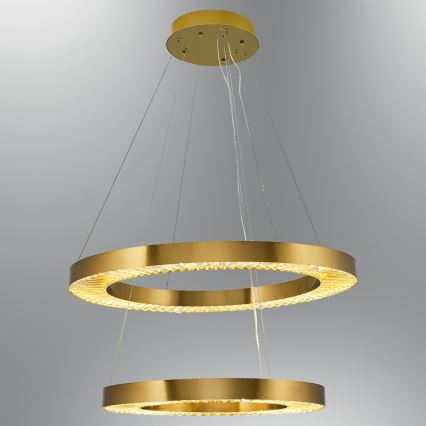 LED Pendelleuchte JESI LED/140W/230V 3000K 100 cm bronze