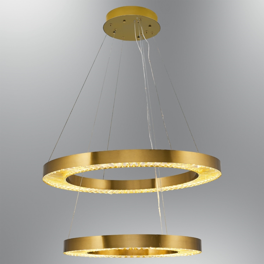 LED Pendelleuchte JESI LED/140W/230V 3000K 100 cm bronze