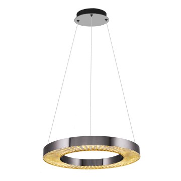 LED Pendelleuchte JESI LED/35W/230V 3000K Durchmesser 60 cm silber
