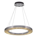 LED Pendelleuchte JESI LED/85W/230V 3000K Ø 80 cm silber