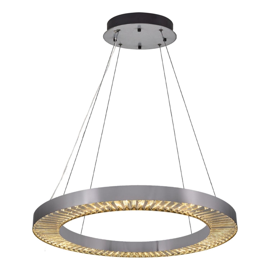 LED Pendelleuchte JESI LED/85W/230V 3000K Ø 80 cm silber